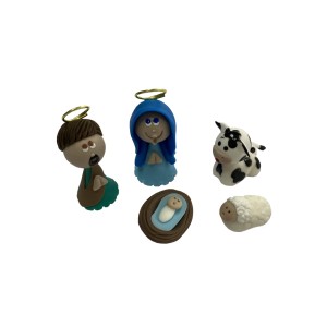 IM32020 - Sagrada Família (Presépio) de Biscuit c/ Oração