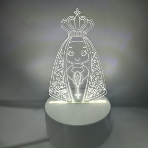 LU1970100 - Luminária N. Sra. Aparecida Led- 16,5x9,5cm