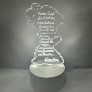 LU1970130 - Luminária Anjo da Guarda Led- 19x9,5cm