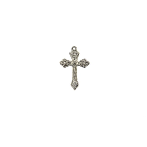 CZ86045P2 - Crucifixo Metal Níquel c/ 2un. - 4,5x3cm