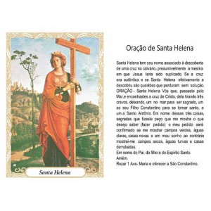 OG14048P100 - Oração Santa Helena c/ 100un. - 9,5x6,5cm