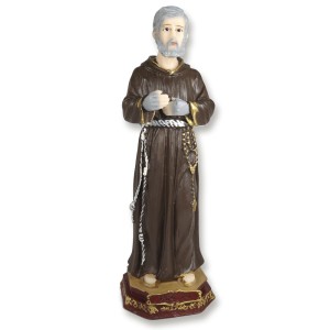 IM1740407 - Imagem São Padre Pio de Pietrelcina Resina 20x 7cm