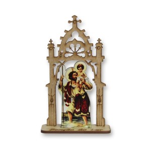 CP81458 - Capela São Cristóvão MDF - 12,5x7,5cm