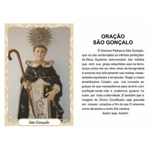 OG141421P100 - Oração São Gonçalo c/ 100un. - 9,5x6,5cm