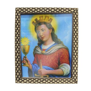 QD91311 - Quadro Santa Bárbara - 23x28cm