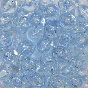 CTM050012P500G - Contas Bolinhas Acrílico Azul Claro Transparente c/ 500 gramas - 8mm (50)