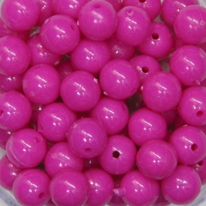 CTM050042P20G - Contas Bolinhas Acrílico Rosa Pink c/ 20 gramas - 8mm (63)