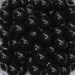 CTM050070P500G - Contas Bolinhas Acrílico Preto c/ 500 gramas - 8mm (51)