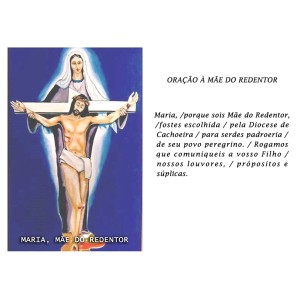 OP14024P100 - Oração Maria Mãe do Redentor c/ 100un. - 6x4cm