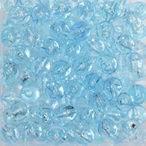 CTM050014P20G - Contas Bolinhas Acrílico Azul Turquesa Transparente c/ 20 gramas - 8mm (48)