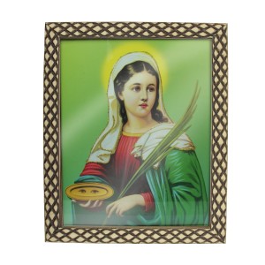 QD91313 - Quadro Santa Luzia - 23x28cm