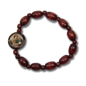 PU760207 - Pulseira São José Madeira  -  8x1,6cm