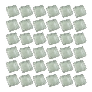 EM2121P40 - Caixa de Acrílico Quadrada c/ 40un. - 3x3cm