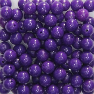 CTM050063P250G - Contas Bolinhas Acrílico Roxo c/ 250 gramas - 8mm (54)