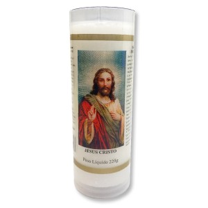 VE155221 - Vela Jesus Cristo de 7 dias - 17x5cm