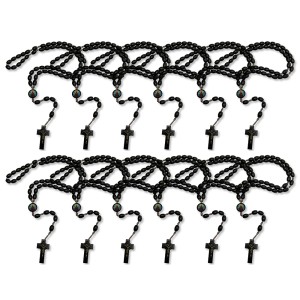 TE942010P12 - Terço N. Sra. Aparecida c/ 12un. - 42cm