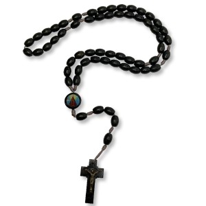 TE942010 - Terço N. Sra. Aparecida Madeira - 45cm