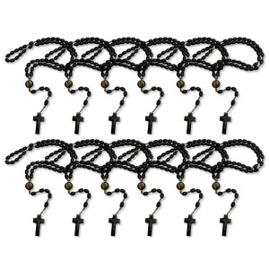 TE550121P12 - Terço dos Homens São José Madeira c/ 12un. - 45cm