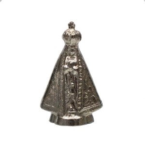 IM8901 - Imagem N. Sra. Aparecida Metal Níquel - 4x2,5cm