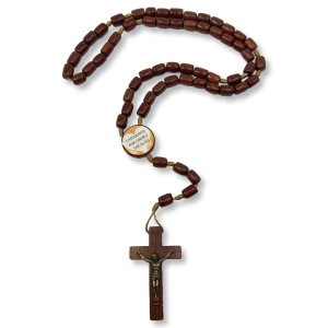 TE170101 - Terço Catequista Madeira - 48cm