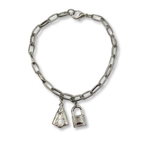 PU28100 - Pulseira N. Sra. Aparecida Cadeia de Consagração - 19cm