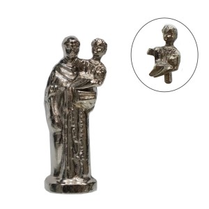 IM89415 - Imagem Santo Antônio Níquel (Tira Menino) Metal - 5x2cm