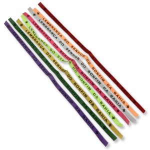 RF17300P8 - Fita Nosso Senhor do Bonfim  Cores Mistas  c/ 8 un. - 38cm