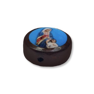 ET761402P6 - Entremeio Maria Passa na Frente Passante Madeira c/ 6 un. - 1,6x1,6cm