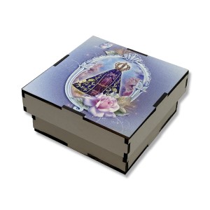 CXM75850 - Caixinha N. Sra Aparecida MDF - 5x10cm