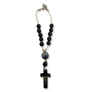 DZ610075 - Dezena N. Sra. Aparecida e São Cristóvão c/ Fecho (Proteção para Carro) - 20x2,1cm