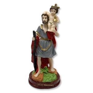 IM1730412 - Imagem São Cristóvão Resina - 16x6cm