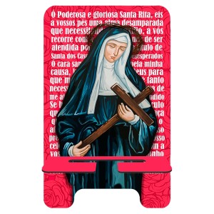 DR11115 - Porta Celular Santa Rita de Cássia MDF - 17x9,5cm