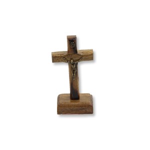 CU760020 - Crucifixo de Mesa Madeira - 9,5x4,5cm