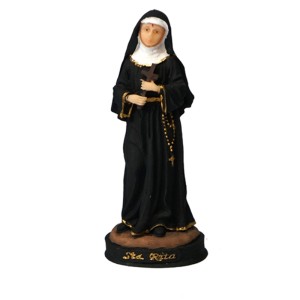 IM1730015 - Imagem Santa Rita de Cássia Resina - 15x6cm