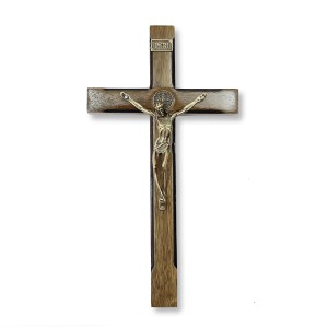 CW760176 - Crucifixo de Parede São Bento Madeira - 25x13cm (3030)