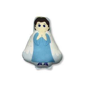 AL38455 - Almofada Naninha Anjo Azul (P) - 17x15cm