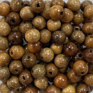 CTM1211001P1000 - Contas Bolinhas Madeira Imbuia c/ 1000un. - 8mm