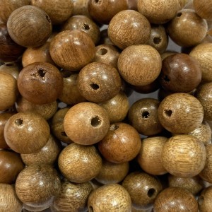 CTM1211002P60 - Contas Bolinhas Madeira Imbuia c/ 60un. - 10mm