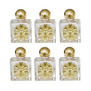 GF750001P6 - Garrafinha Divino Espírito Santo Dourada c/ 6un. - 5x3cm