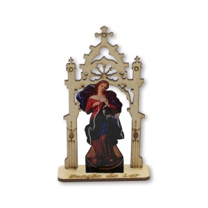CP81412 - Capela N. Sra. Desatadora dos Nós MDF – 12,5x7,5cm