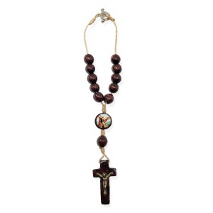 DZ610082 - Dezena São Miguel Arcanjo c/ Fecho (Proteção para Carro) - 19x2,1cm