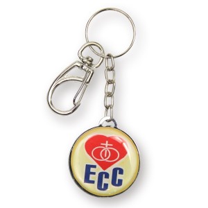 CH49100 - Chaveiro ECC e Sagrada Família Resinado - 9x3,2cm