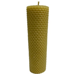 VE155854 - Vela Cera de Abelha Alveolada - 19x4,5cm