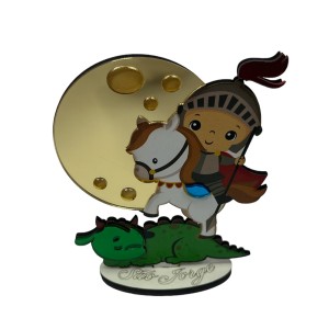 PE721604 - Pedestal São Jorge MDF - 12,5x7,5cm