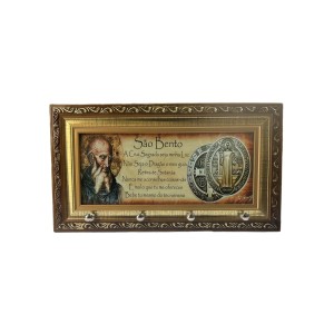 PC381850 - Porta Chaves São Bento - 28,5x16cm