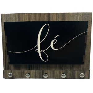 PC1981293 - Porta Chaves Fé - 19,5x14,5cm