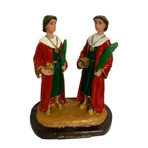 IM1730445 - Imagem São Cosme e Damião Resina - 16x13cm