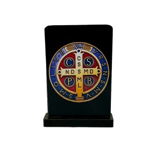 AO292580 - Pedestal Medalha de São Bento MDF - 7,5x5,5cm