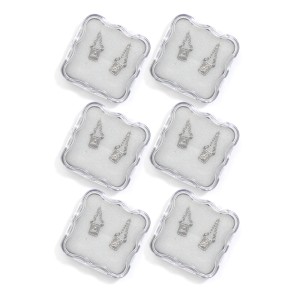 ES43014P6 - Escapulário N. Sra. Do Carmo Aço Inox c/ 6un. - 61x0,5cm (R078)