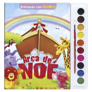 AT721220 - Brincando com Aquarela Arca de Noé - 27x28cm